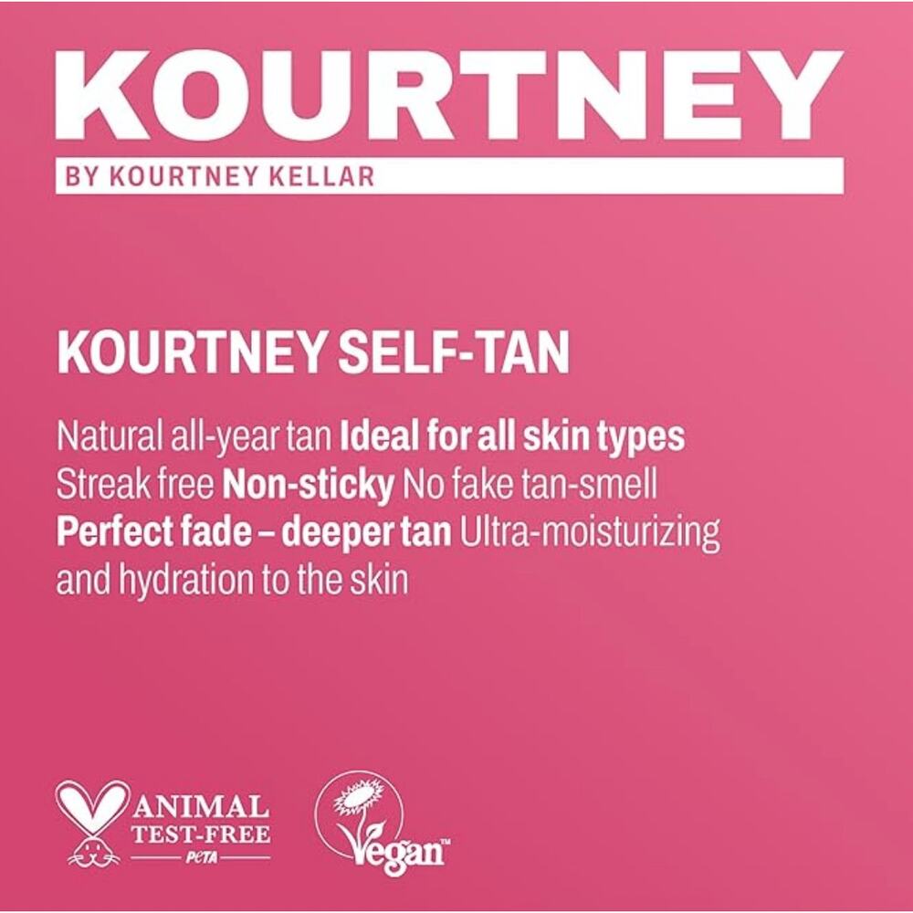 Kourtney Self-Tan Body Lotion Hyaluronic Acid 6.7fl oz - Picture 6 of 6